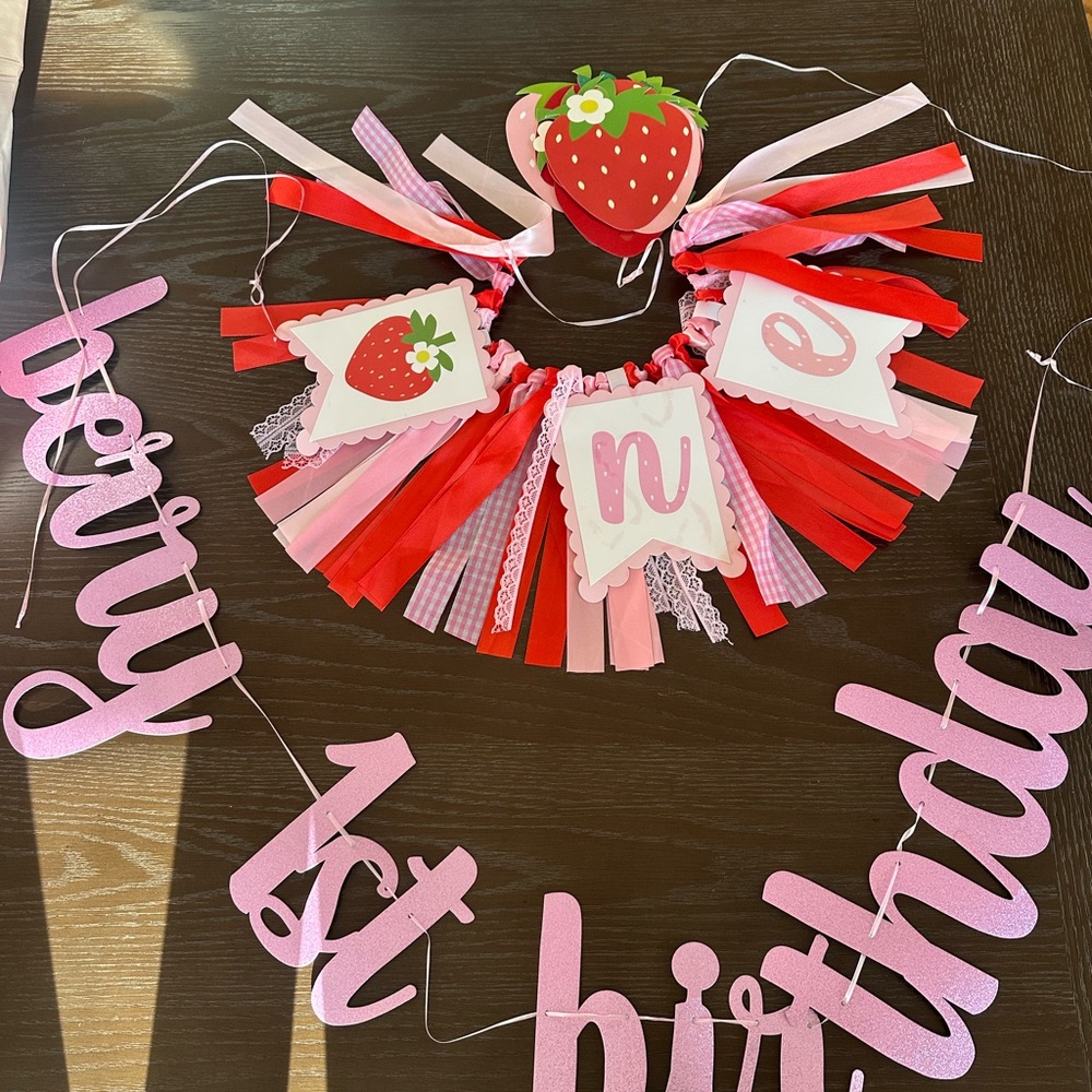 Berry First Birthday Decor